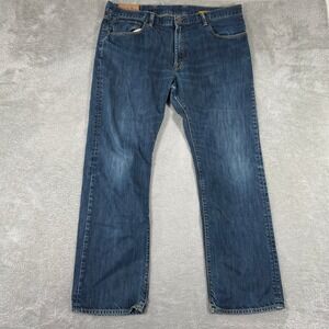 Gap 1969 Low Rise Straight Fit Jeans Men's‎ 38x32 Dark Blue Wash Cotton